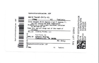 Bottle Label 50 mg (71610 0471 45)