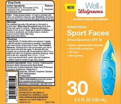 Walgreens Sport Faces 30 (0363 3890 22)
