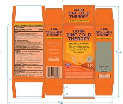 Rite Aid Ultra Zinc Cold Therapy 18 Counts (Zicam 01)