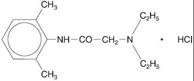 structural formula - lidocaine hydrochloride topical solution usp 1