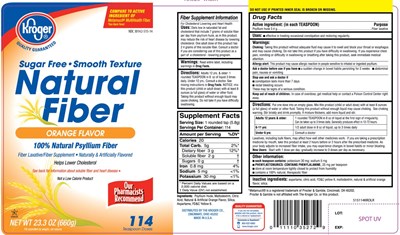 51572PVLR.jpg Kroger Sugar Free Natural Fiber 114 Teaspoon Doses - 51572PVLR