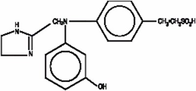 structural formula - phentolamine mesylate for injection usp 1