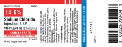 Package Label (PRINCIPAL DISPLAY – 14.6% Sodium Chloride Injection, USP Vial Label)