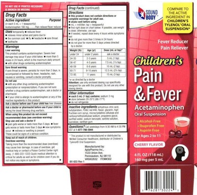 Aptapharma Childpainfever Label (Aptapharmachildpainfever)