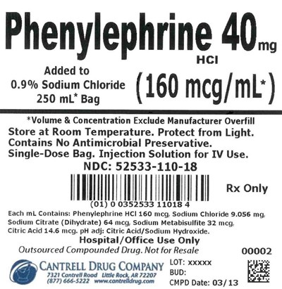 Preparation Label (52533 110 18)