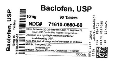 Bottle Label 10 mg (71610 0660 60)