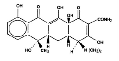 Tetracycline Structural Formula (Tetracycline HCl Caps New Ndc Codes 2474 2475 1)
