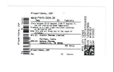 Bottle Label 3 mg (71610 0226 30)