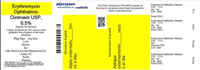 Erythromycin Ophthalmic Ointment Usp, 0.5 Percent (Erythromycin)