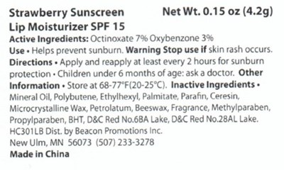 Sunscreen Strawberry (Strawberrybalm)