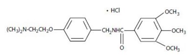Image Description (Trimethobenzamide HCl Caps Structure)