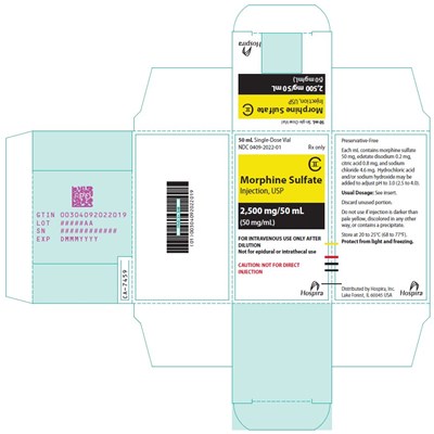 morphine-06.jpg PRINCIPAL DISPLAY PANEL - 50 mL Vial Carton - morphine 06