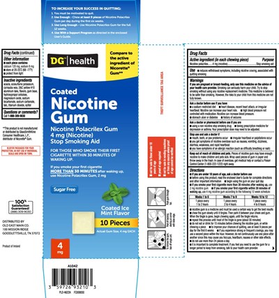 Nicotine Polacrilex 4 mg (nicotine) - nicotine 4 mg ice mint coated usp gum 1