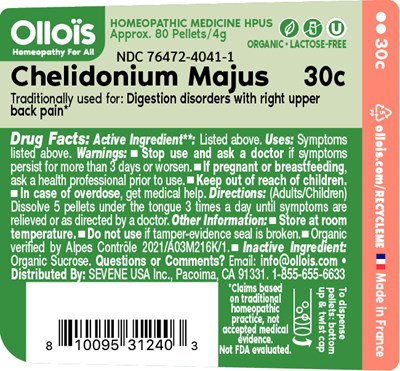 CHELIDONIUM MAJUS 30C - FLAT ollois CHELIDONIUM MAJUS 30C