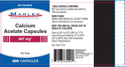 Package Label / Principal Display Panelndc 10135-0629-02calcium Acetate Capsules667 mgrx Only200 Capsules (Calcium Acetate 02)