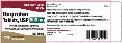 PRINCIPAL DISPLAY PANEL - 600 mg Tablet Bottle Label - ibuprophen 03