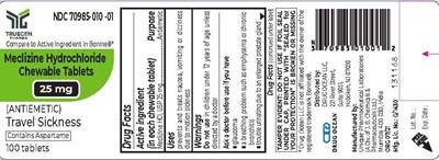 Label Front Panel Meclizine 25mg Page 1