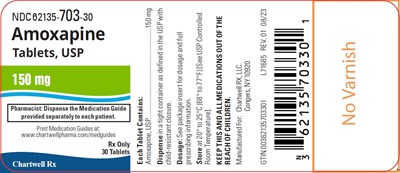 Image Description (Amoxapine Tablets 150 mg Bottle Label)