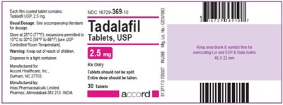 tadalafil-label-25mg.jpg Tadalafil Tablets, USP 2.5 mg - Label - tadalafil label 25mg