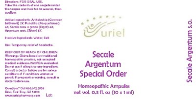 Secaleargentumspecialorderampules