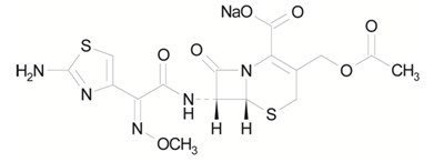 Chemical structure - cefotaxime for injection pbp 1