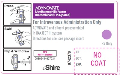 adynovate-33.jpg PRINCIPAL DISPLAY PANEL - Barrel Label - 1500IU - adynovate 33