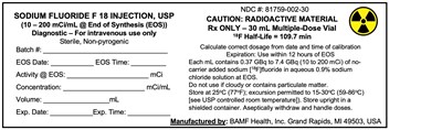 30-ml Vial Label (Naf Vial Label)