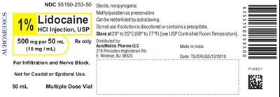 lidocaine-fig5.jpg PACKAGE LABEL-PRINCIPAL DISPLAY PANEL - 1% 500 mg per 50 mL (10 mg / mL) - 50 mL Container Label - lidocaine fig5