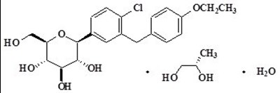 Dapagliflozin Chemical Structure (Dapagliflozin Struct)