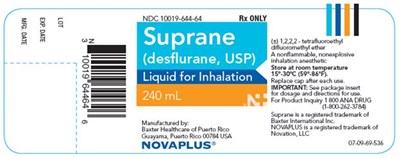 Suprane Novaplus Container Label  Ndc 10019-644-64 (Image 05)