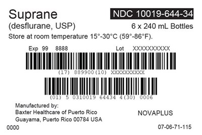 Suprane Novaplus Carton Label  Ndc 10019-644-34 (Image 06)