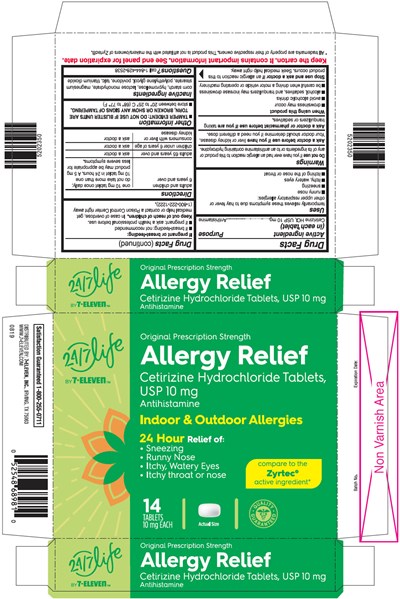 cetirizine-01.jpg Principal Display Panel - 10 mg Tablet Blister Pack Carton - cetirizine 01