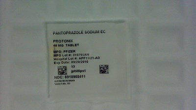 Pantoprazole Sodium Ec 40 mg Tablet Label (6918908411)
