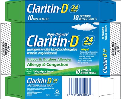 Claritin_D_24hr_10ct_Carton2.jpg Carton label front - Claritin D 24hr 10ct Carton2