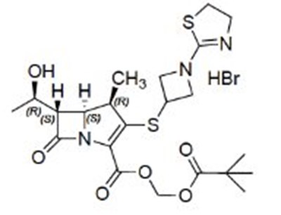 Tebipenem Pivoxil Hydrobromide Chemical Structure (Utebzi Spl Graphic 01)