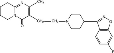 This In An Image Of The Structural Formula Of Risperidone. (Risperid 1)