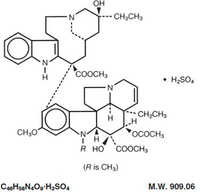 Structure (Vinblastine Sulfate Injection Figure 1 Vinblastine Structure)
