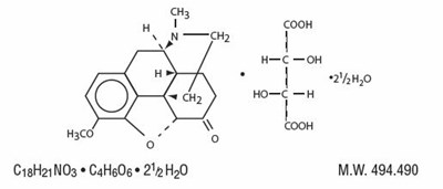 Hydrocodone Bitartrate Chemical Structure (01)