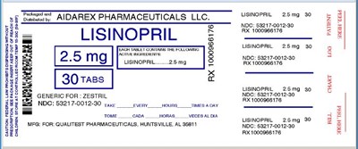 lisinopril-for-qualitest-2.jpg IMAGE LABEL - lisinopril for qualitest 2