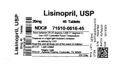 Bottle Label 20 mg (71610 0616 45)