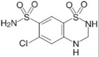hydrochlorothiazide-01.jpg Chemical Structure - hydrochlorothiazide 01