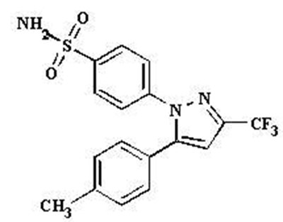 celecoxib-structure.jpg structure - celecoxib structure