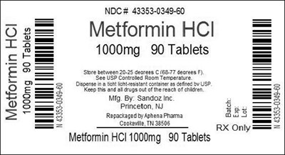 Bottle Label 1000mg - 43353 349