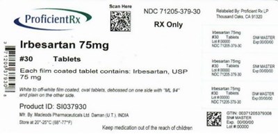 71205-379-30 (Irbesartan 75mg 30s Mpl)