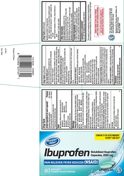 Solubilized Ibuprofen Equal To 200 mg Ibuprofen (nsaid)* (present As The Free Acid And Potassium Salt) *nonsteroidal Anti-inflammatory Drug (Ibuprofen 200 mg Softgel Pur 1)