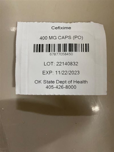Cefixime 400mg Ud Back (C364f100 2e27 4c23 930a 133e09866f58)