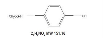 Acetaminophen Structural Formula (Endo Oxy And Apap Tabs Usp 2)
