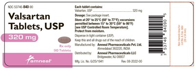 1 (Valsartan Tablets Usp 40 mg 80 mg 160 mg And 320 M 6)