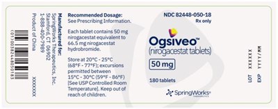 nirogacestat-03.jpg PRINCIPAL DISPLAY PANELNDC 82448-050-18Rx OnlyOgsiveo50 mg180 tablets - nirogacestat 03