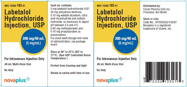 Labetalol Hydrochloride Injection USP Taj Pharma SmPC by QC TAJ